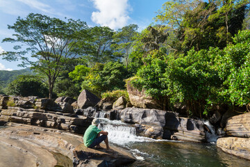 Waterfall on Sri Lanka