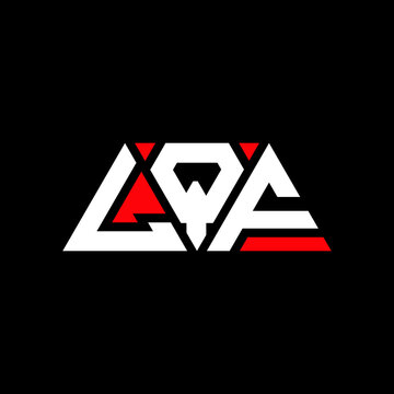 LQF triangle letter logo design with triangle shape. LQF triangle logo design monogram. LQF triangle vector logo template with red color. LQF triangular logo Simple, Elegant, and Luxurious Logo...