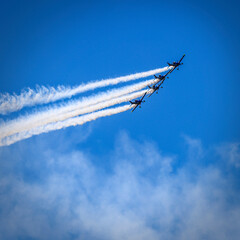Planes Performing Formation Aerobatics at Buckeye Air Show