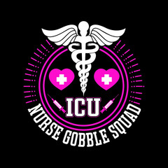 Nurse T-shirt Designs with unique vector
