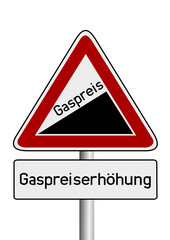 Anstieg Gaspreiserhöhung