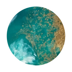 Marble design templates. Ultramarine , white and gold colors. Use as a backdrop for icons, text or your personal design.