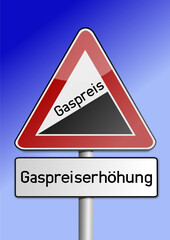 Anstieg Gaspreiserhöhung