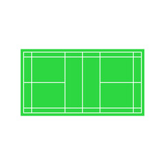 Badminton field icon. sports sign. vector illustration