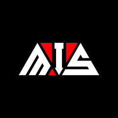 MIS tMIangle letter logo design with tMIangle shape. MIS tMIangle logo design monogram. MIS tMIangle vector logo template with red color. MIS tMIangular logo Simple, Elegant, and LuxuMIous Logo... © mamun25g