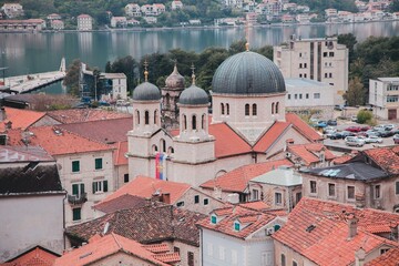VIews of Kotor's Old Town in Montenegro