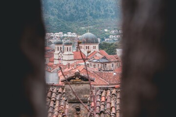 VIews of Kotor's Old Town in Montenegro