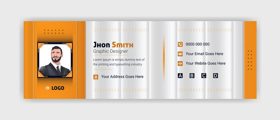 Modern, Clean, and creative web email signature design template for the presentation of your personal information