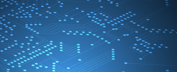Abstract circuit board futuristic technology processing background