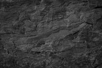 Dark grey black slate background or texture. stone background.