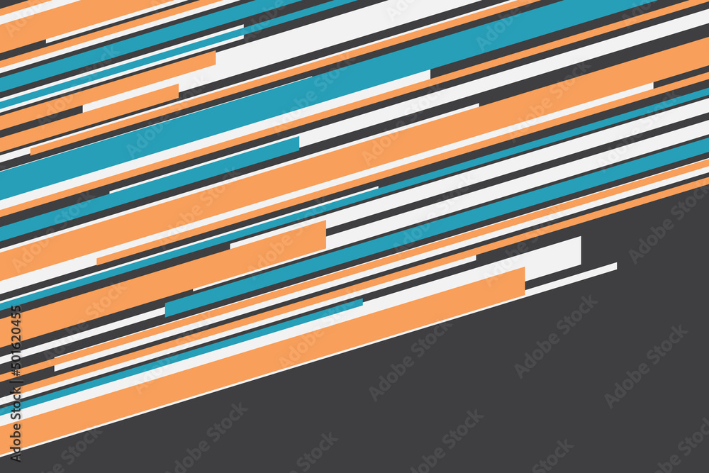 Leinwandbilder simple background with colorful abstract striped lines pattern and with some copy space area