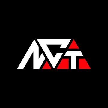 NCT triangle letter logo design with triangle shape. NCT triangle logo design monogram. NCT triangle vector logo template with red color. NCT triangular logo Simple, Elegant, and Luxurious Logo...