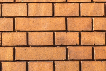 Red brick wall grunge texture background