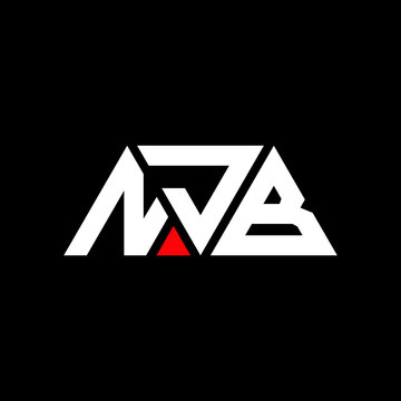 NJB triangle letter logo design with triangle shape. NJB triangle logo design monogram. NJB triangle vector logo template with red color. NJB triangular logo Simple, Elegant, and Luxurious Logo...