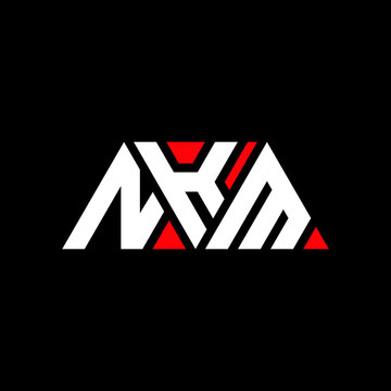 NKM triangle letter logo design with triangle shape. NKM triangle logo design monogram. NKM triangle vector logo template with red color. NKM triangular logo Simple, Elegant, and Luxurious Logo...