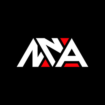 NNA triangle letter logo design with triangle shape. NNA triangle logo design monogram. NNA triangle vector logo template with red color. NNA triangular logo Simple, Elegant, and Luxurious Logo...
