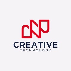 Letter n logo creative minimalist design template graphic alphabet symbol for business identity 