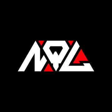 NQL triangle letter logo design with triangle shape. NQL triangle logo design monogram. NQL triangle vector logo template with red color. NQL triangular logo Simple, Elegant, and Luxurious Logo...