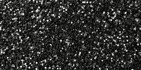 Black glitter sparkle texture background, abstract decoration and backdrop image