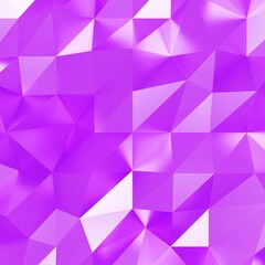 Abstract purple low poly triangle geometric background. 3d rendering.