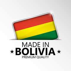 Made in Bolivia graphic and label.