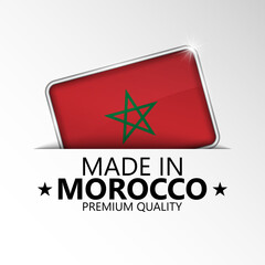 Made in Morocco graphic and label.