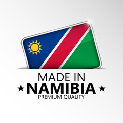 Made in Namibia graphic and label.
