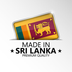 Made in Sri Lanka graphic and label.