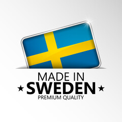 Made in Sweden graphic and label.