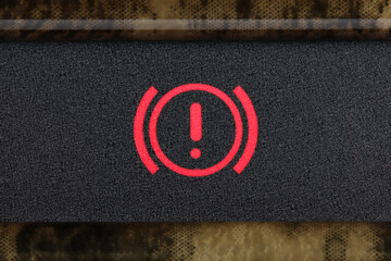 break system warning light in car dashboard