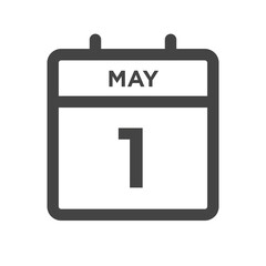 May 1 Calendar Day or Calender Date for a Deadline or Appointment