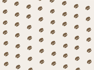 seamless background, Pattern of coffee beans, For wallpaper packaging, Beautiful graphite colored pattern