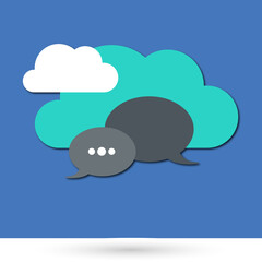 cloud icon conversation