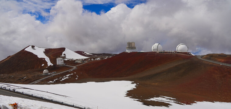 International observatories for astronomical research at the summit of the Mauna Kea volcano on the Big Island of Hawaii, United States