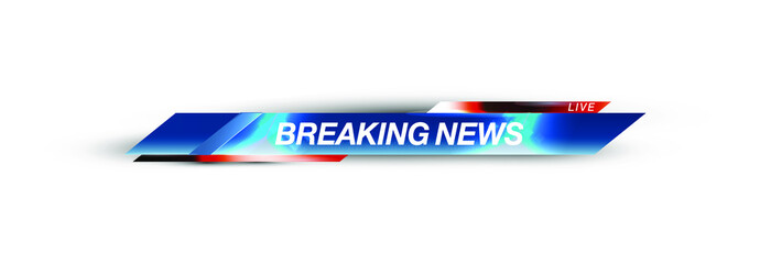 Banner breaking news, important news,Vector illustration TV News Bars Set Vector.