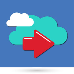 cloud icon red star