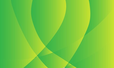 Minimal Geometric Green Background Dynamic Shapes Composition Vector Illustration