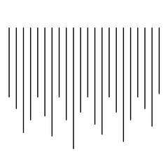 気持ちの落ち込みを表す線。マンガの効果線。