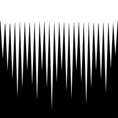 つららの白黒イラスト