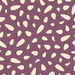 Fototapeta na wymiar Seamless pattern with abstract shapes on a burgundy background
