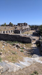Baths of Faustina in Miletus, Turkey.The ancient harbour city of Miletus was the economic and cultural centre of the eastern Aegean.