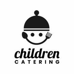 Fototapeta premium children catering logo design template