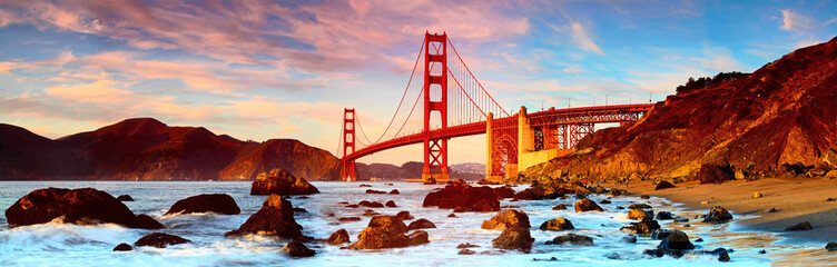 Golden Gate Bridge, San Francisco  - obrazy, fototapety, plakaty