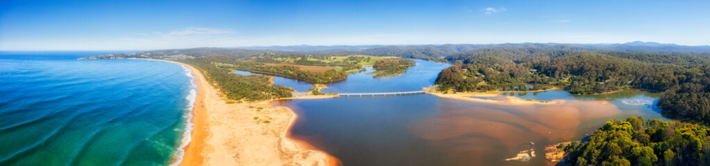Obraz premium D Tathra far head to lagoon pan