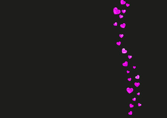 Love Confetti. February Voucher For Girl. Vintage Frame. Red Art Splatter. Greeting Wallpaper For Celebration. Rose Graphic Banner. Pink Love Confetti.