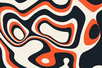 Abstract red, brown and white flat liquid background