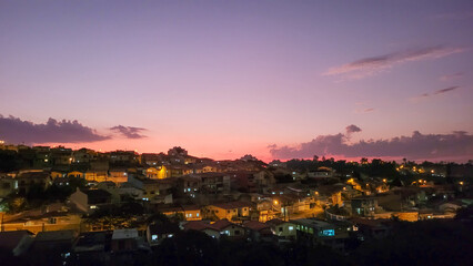 Fototapeta na wymiar sunset view of the city