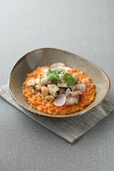 Seafood creamy rice 