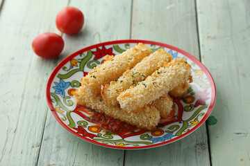 Mozzarella cheese sticks
