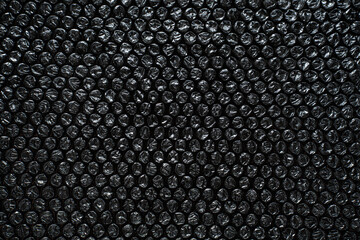 Black Bubble Wrap Close Up Background